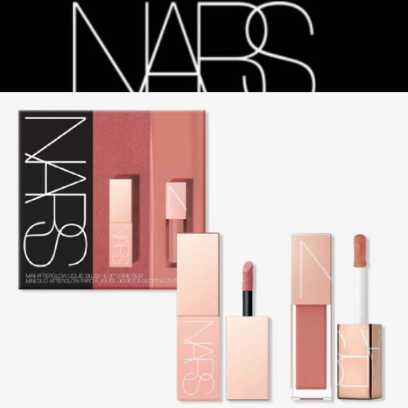 NARS Cosmetics Mini Afterglow Liquid Blush & Lip Shine Duo - Picture 1 of 11